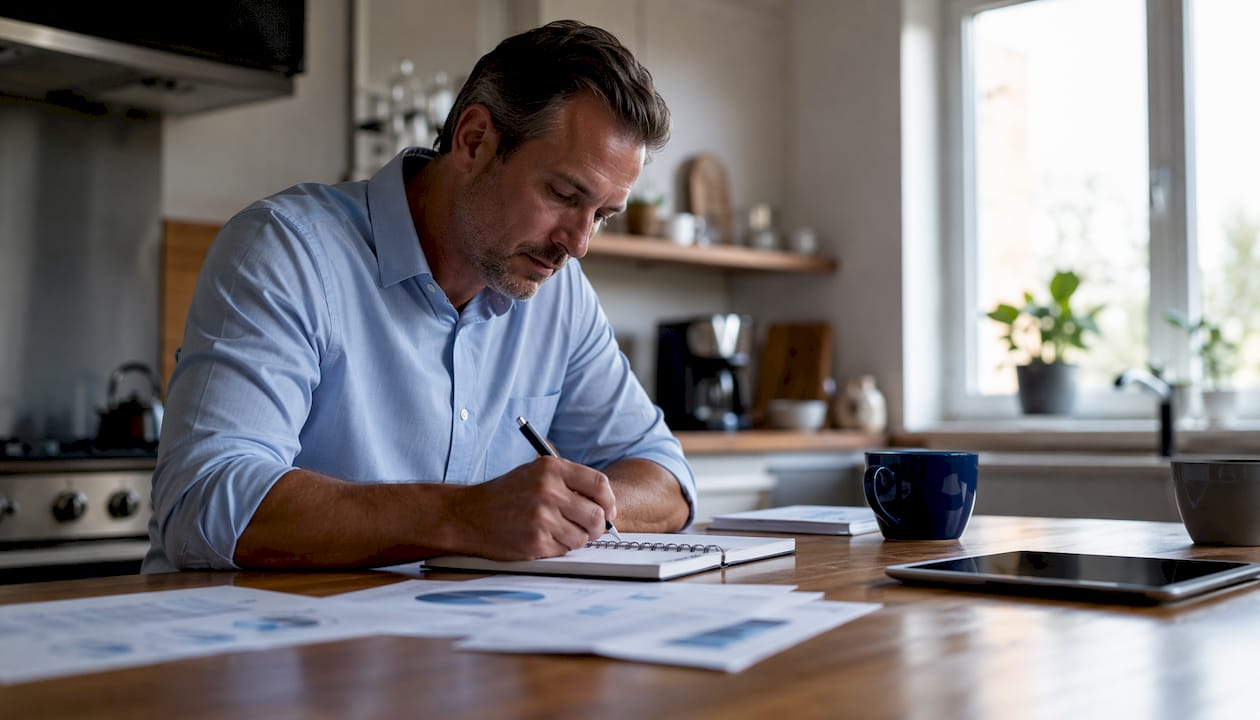 Property manager reviewing implementation costs
