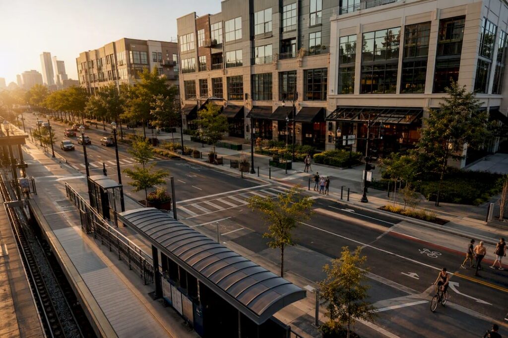 South End Charlotte retail street view