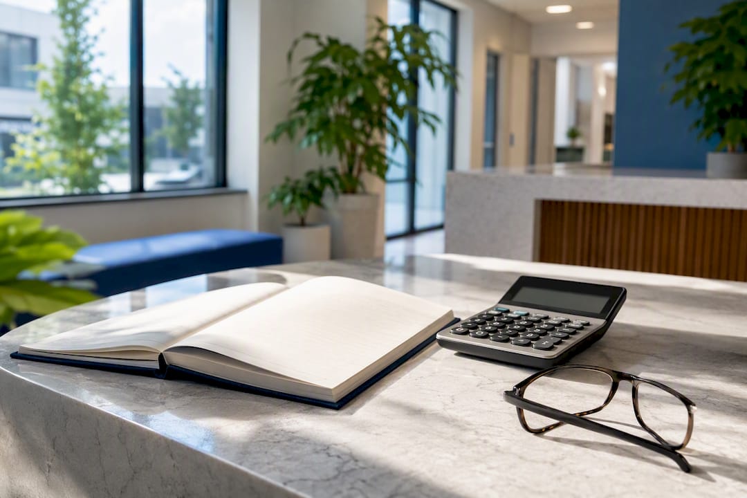 Calculator and ledger for lease balance sheet