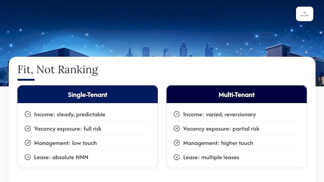 Why ArdorCRE Sees This as a Fit Question, Not a Rankings Question — overview diagram