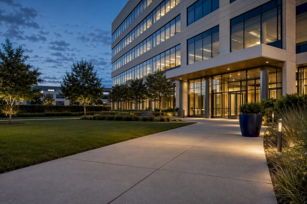 Commercial building on leased ground