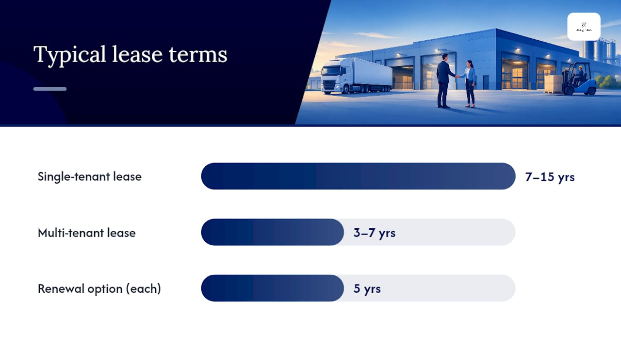 Single-Tenant vs. Multi-Tenant Industrial Leases — overview diagram