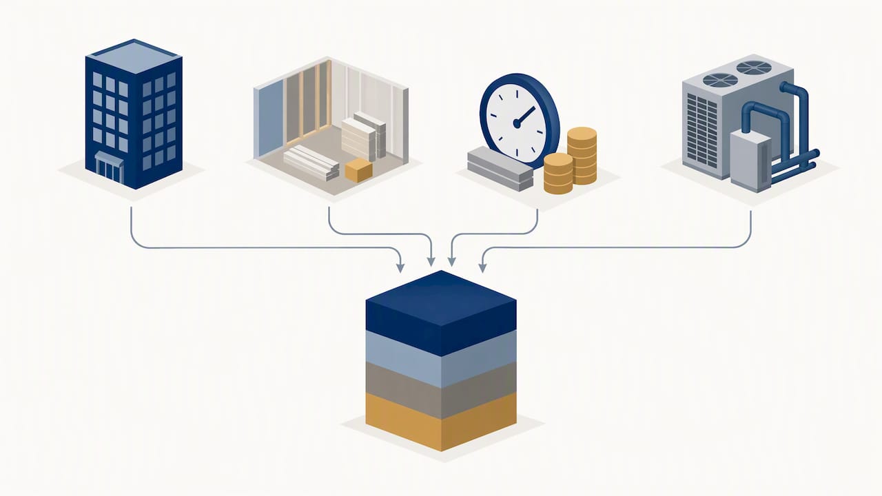 Occupancy cost assembled from four expense components